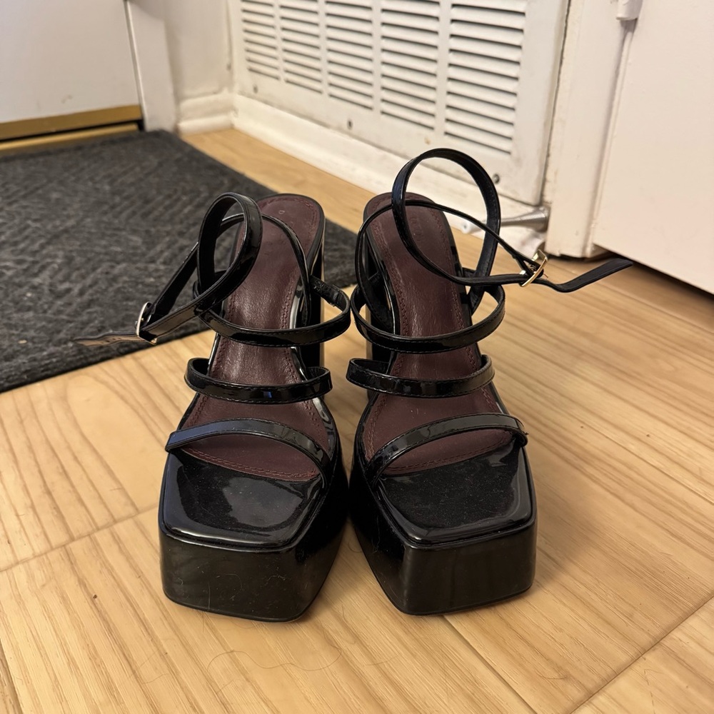 Asos black platform Heels